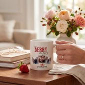 Süße Couleure-Foto-Collage-Rote-Erdbeeren-Tasse Kaffeetasse