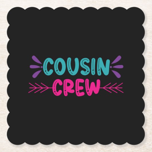 Süße Cousin Crew Untersetzer (Vorderseite)