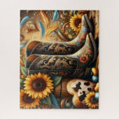 Süße Cowboystiefel Puzzle (Vertikal)