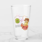 Süsse Crab Vs Covid-Glass Tumbler (Vorderseite)