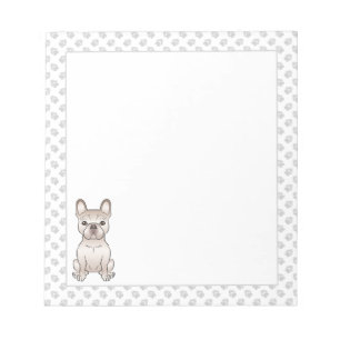 Süße Creme-Französische Bulldogge / Frenchie Hund Notizblock