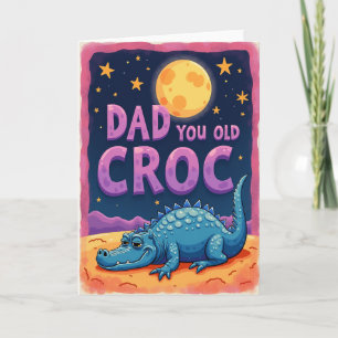 Süße Croc-Karte zum Vatertag Karte
