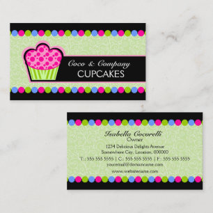 Süße Cupcake Bäckerei Visitenkarte