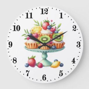 Süße Cupcake-Liebhaber Küchenwanduhr Große Wanduhr