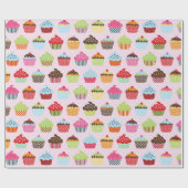 Süße Cupcakes Geschenkpapier (Flach)