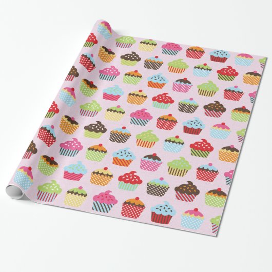 Süße Cupcakes Geschenkpapier (Ungerollt)