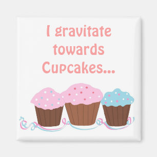 Süße Cupcakes mit Spruch Magnet