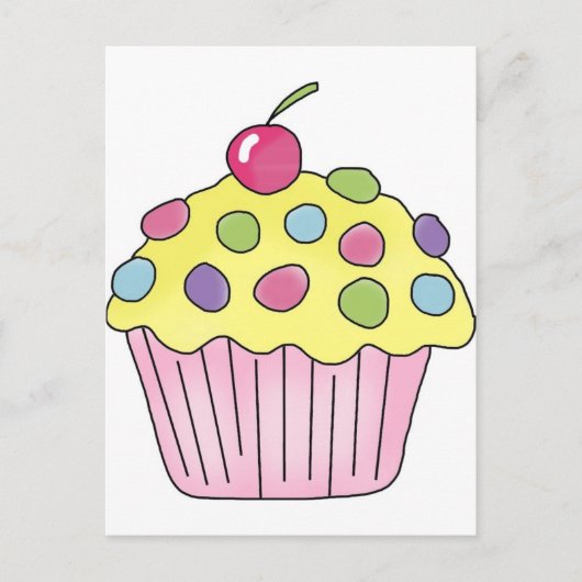 Süße Cupcakes Postkarte (Vorderseite)