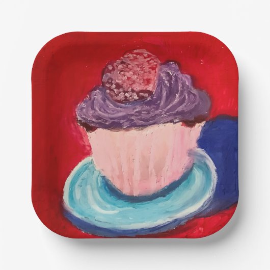Süße Cupcke Pappteller (Vorderseite)