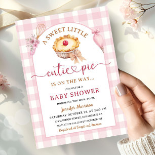 Süße Cutie Pie Baby Shower Einladung