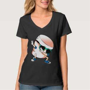 Süße Dabbing-Marshmallow-Tanz-Dab-Tanz-Grafik T-Shirt