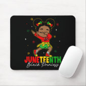 Süße Dabbing Schwarze Mädchen Kleinkind Schwarze P Mousepad (Mit Mouse)
