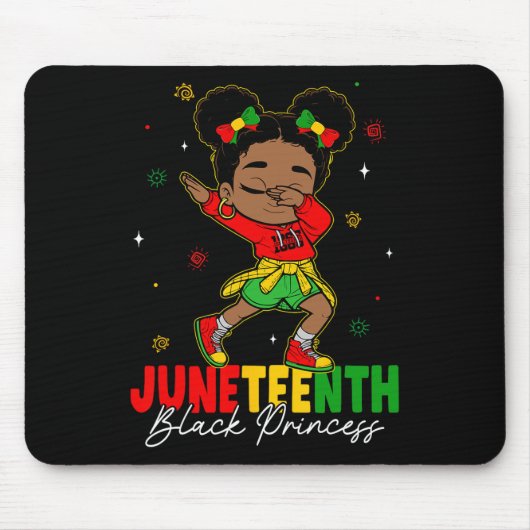 Süße Dabbing Schwarze Mädchen Kleinkind Schwarze P Mousepad (Vorne)