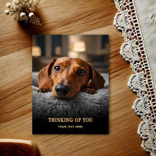 Süße Dachshund-Gedenkpostkarte Postkarte