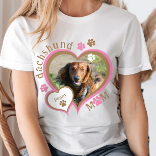 Süße Dachshund-Mama Individuelles Foto Personalisi T-Shirt