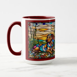 Süße Dachshund-Regenbogen-Kaffeetasse Tasse