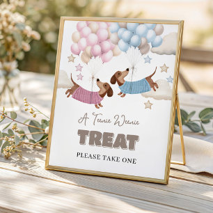 Süße Dachshund Wiener Dog Geschlechtsenthüllung Sü Poster