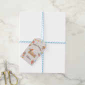 Süße Dackel-Geburtstagsfeier Welpe Geschenkanhänger (Mit Garn)