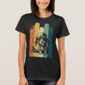 Süße Dackel mit Hundehund T-Shirt (Vorderseite)