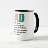 Süße Dad-Definition Tasse (VorderseiteRechts)