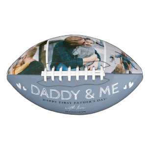 Süße 'Daddy & Me' Fotocollage zum 1. Vatertag Football