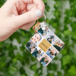 Süße 'Daddy & Me' Fotocollage zum 1. Vatertag Schlüsselanhänger