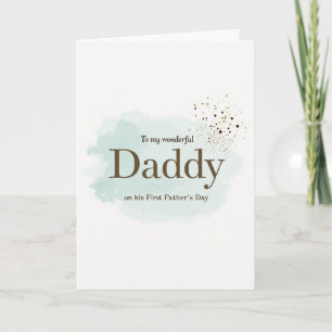 Süße Daddy-Meilenstein-Karte Karte