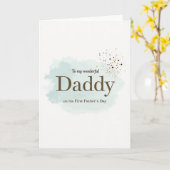 Süße Daddy-Meilenstein-Karte Karte (Gelbe Blume)