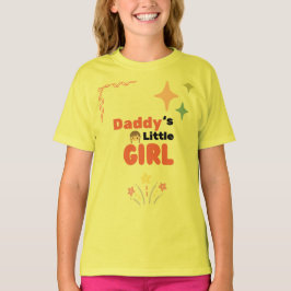 : Süße Daddy's Little Girl Sterne und Glitzer Kind T-Shirt