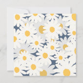 Süße Daisy-Blumenmuster-Dankeskarten Dankeskarte (Rückseite)