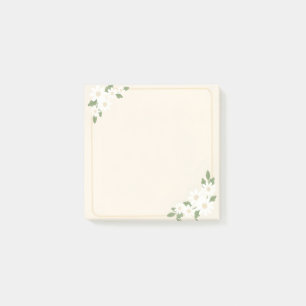 Süße Daisy-Haftnotizen zum Ausdrucken Florale Me Post-it Klebezettel