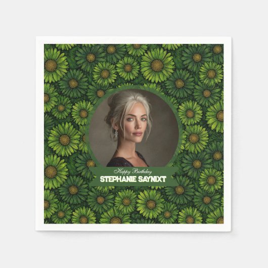 Süße Daisy zum 10. Geburtstag Modern Serviette (Vorderseite)