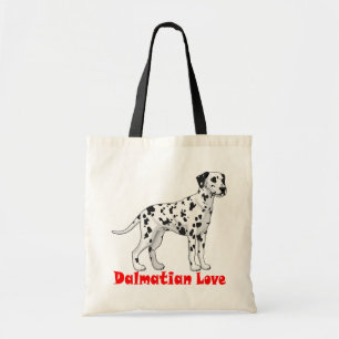 Süße Dalmatiner-Mama-Welpen-Liebe-Feuerhund-Papa Tragetasche