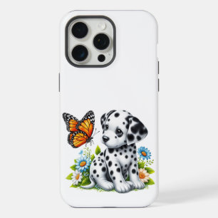 Süße Dalmatiner/Schmetterlingsfreunde iPhone 15 Pro Max Hülle