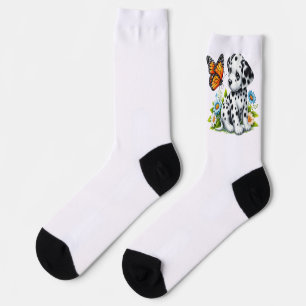 Süße Dalmatiner/Schmetterlingsfreunde Socken