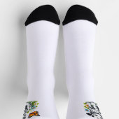 Süße Dalmatiner/Schmetterlingsfreunde Socken (Oben)