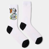 Süße Dalmatiner/Schmetterlingsfreunde Socken (Rechts)