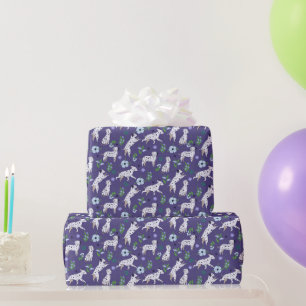 Süße dalmatinische Hunde Haustiere Muster Geschenkpapier