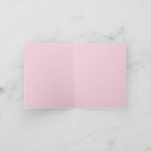 Süße Dame Llama With Roses "Bonjour " Karte (Innenseite)