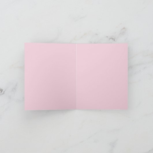 Süße Dame Llama With Roses "Bonjour " Karte (Innenseite)