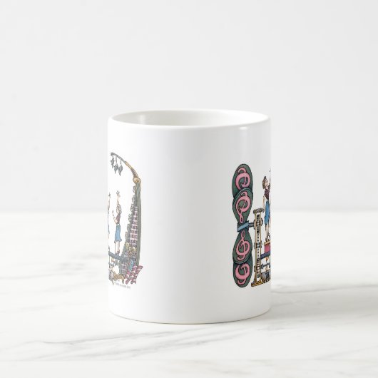 Süße Dame Singers Kaffeetasse (Mittel)