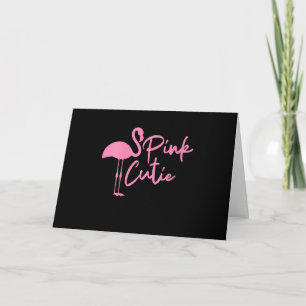Süße Damen Rosa Flamingo   Rosa Süß   Flamingo Karte