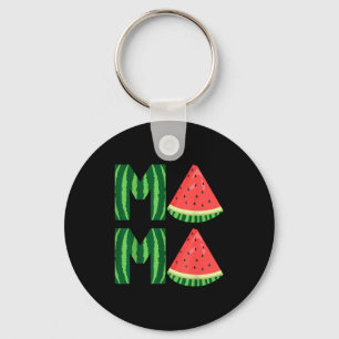 Süße Damen Wassermelone Mama Vintage Sommer Frucht Schlüsselanhänger