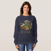 Süße Damen-Winter-Sweatshirt Sweatshirt (Vorne ganz)