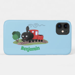 Süße Dampflokomotiven-Cartoon-Illustration Case-Mate iPhone Hülle