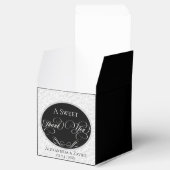Süße Danke - Schwarz/Silber Geschenkschachtel (Geöffnet)