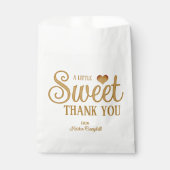 Süße Dankeschön-Geschenktüten aus Gold Geschenktütchen (Vorderseite)