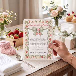 Süße Dankeskarte für Baby Shower