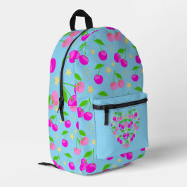 Süße Decora Kei Kirschmuster Bedruckter Rucksack