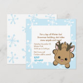 Süsse Deer Einladung (Vorne/Hinten)